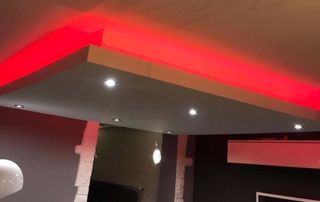 faux plafond avec luminaires