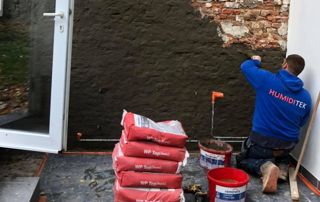 cimentage mur humide