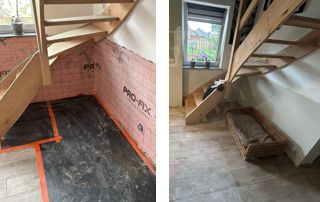 plafonnage avec membrane étanche