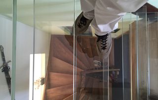 escaliers en verre