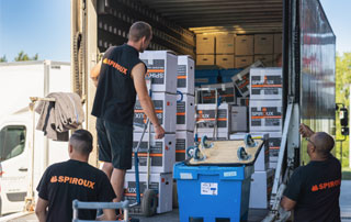 chargement camion