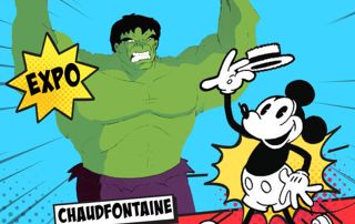 Affiche de l'Expo De Mickey aux super héros