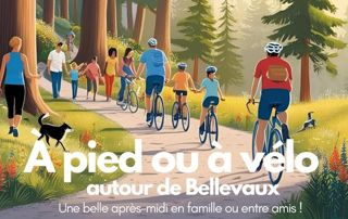 Affiche À pied ou à vélo autour de Bellevaux